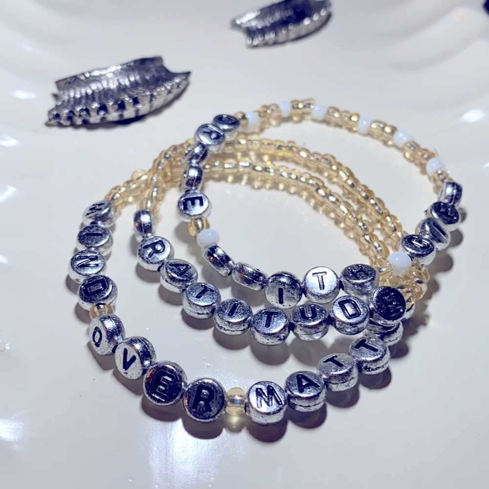 Handmade words bracelet